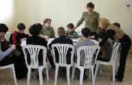 Brest Synagogue with Children Studying, 2004