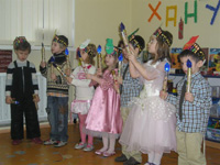 Families Celebrating Hanukkah