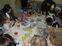 Families Celebrating Hanukkah