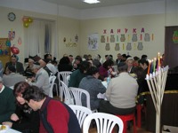 Families Celebrating Hanukkah