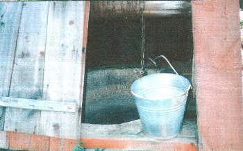 Top of well in former Synagogue back yard